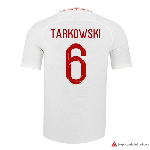 Camiseta Seleccion Inglaterra Primera equipación Tarkowski 2018 Blanco